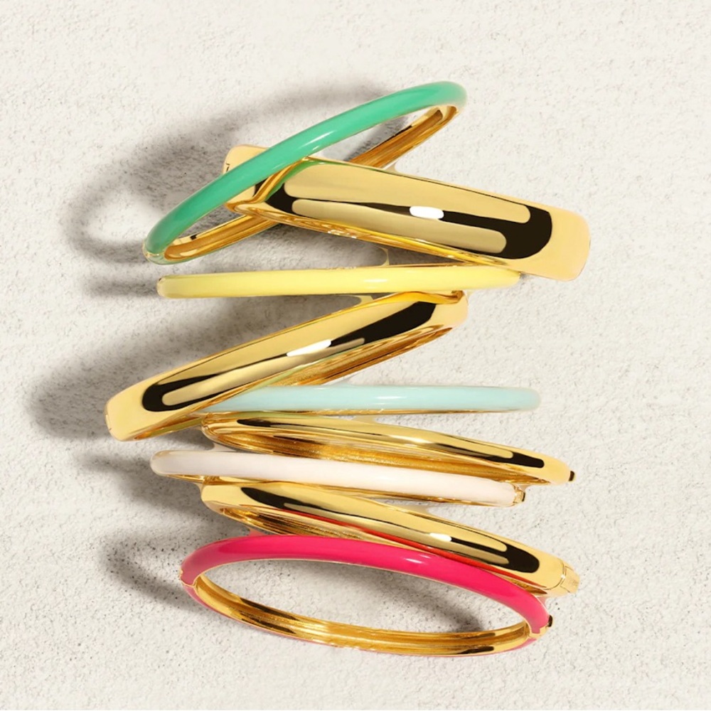 New! Gorjana Paseo Enamel Cuff Bracelet in Yellow!!